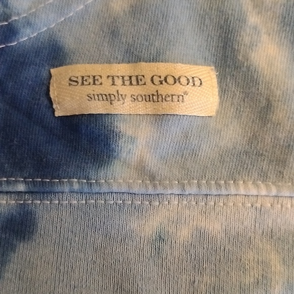 Simply Southern Tie Dye See The Good Be The Light Hoodie Women's Medium Read - Picture 3 of 5